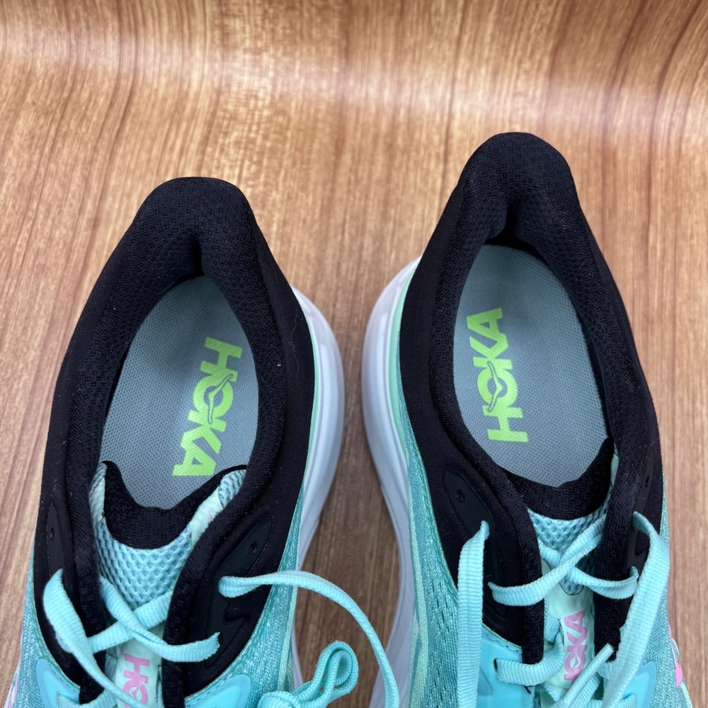 Hoka Bondi 9 Running Shoes Women's 10 B Aqua Pink 1127952 Sneakers - Picture 7 of 8